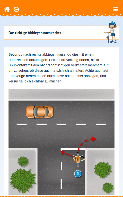 Android application Radfahrprüfung screenshort