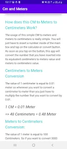 CM to Meters to Centimeters