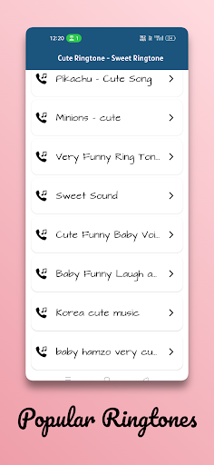 Cute Phone Ringtones - Sounds Screen 2