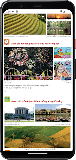 Android application Mĩ thuật Lớp1 screenshort
