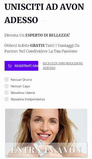 Android application Avon Lavora Con Noi Partner Nd screenshort