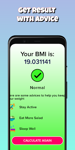 BMI Calculator Screen 3