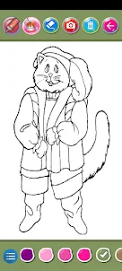 Puss In Boots-Coloring Book