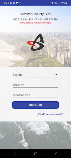 Android application Detektor GPS screenshort