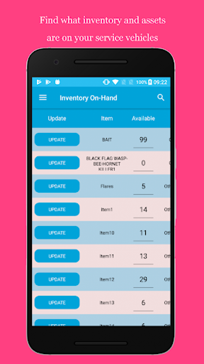 EZPEST Inventory Screen 2