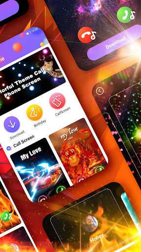 Android application Colorful Theme Call Phone Scre screenshort