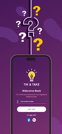 TIK AND TAKE QUIZ Screen 2