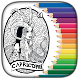 Zodiac Astrology Coloring Book - FREE icon