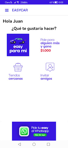 Android application EasyCar screenshort