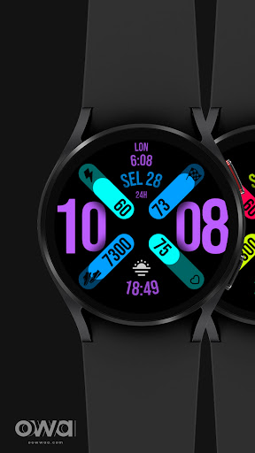 Android application Pixel X Watch Face 017 screenshort