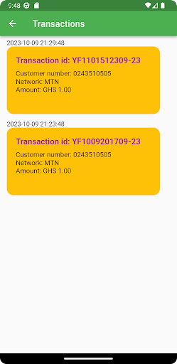 Yefel POS Screen 3