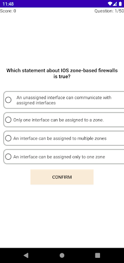 CCNP 350-701 Practice Question Screen 2