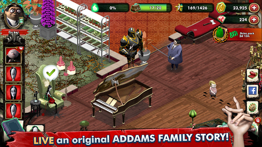 Addams Family: Mystery Mansion - The Horror House! APK MOD – Pièces de Monnaie Illimitées (Astuce) screenshots hack proof 1