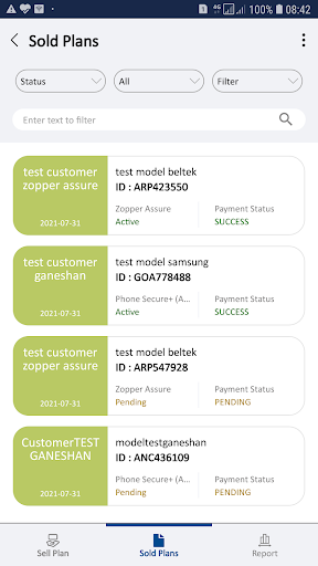 Zopper VAS Plans Screen 2