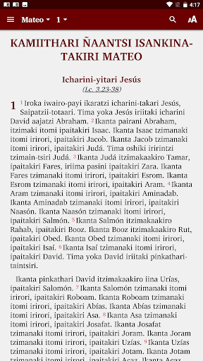 Android application Ashéninka Perené - Bible screenshort