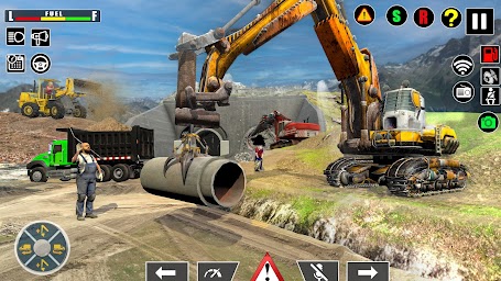 Uphill Tunnel Road & Building Construction Games