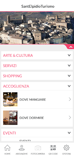 Android application SantElpidioTurismo screenshort
