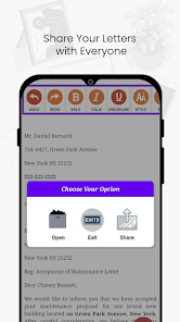 Captura 4 Letter Templates Offline android