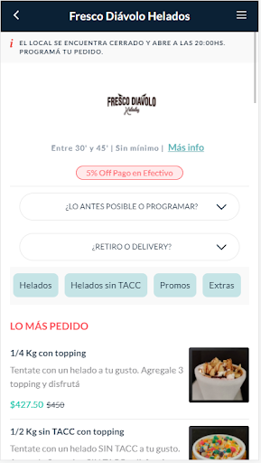 Android application Fresco Diavolo screenshort