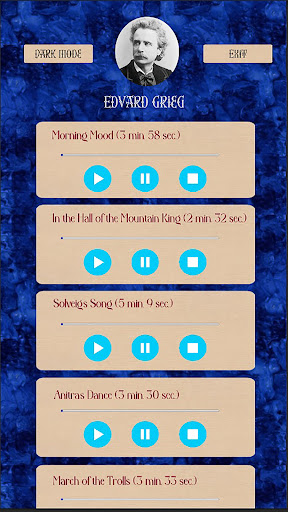 Android application Edvard Grieg Music screenshort