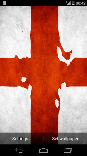 Android application Flag of England 3D Wallpapers screenshort