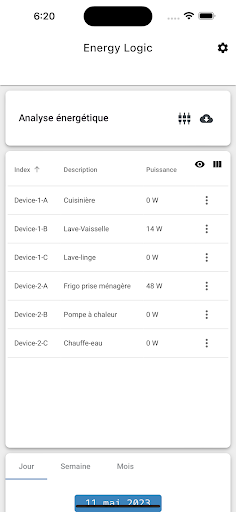 Android application Energy Logic screenshort