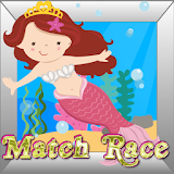 Mermaid Princess Match Game icon