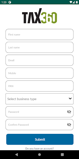 Android application Tax360 screenshort