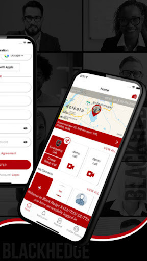 Android application BlackHedge screenshort
