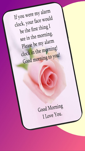 Android application good morning quotes for love screenshort