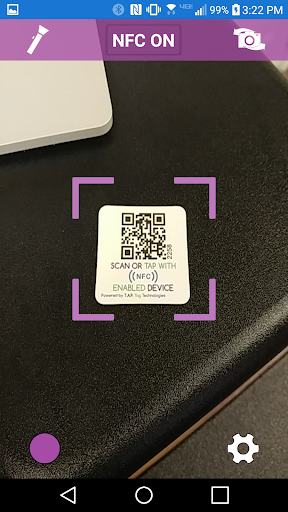 NFC/QR Reader - Tap Tag Tech Screen 3