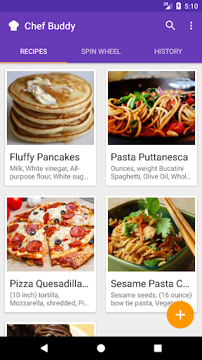 Android application Chef Buddy screenshort