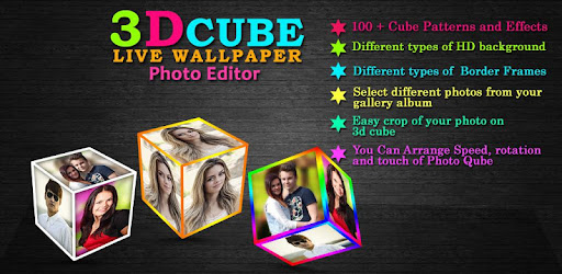 3d Cube Live Wallpaper Photo Editor التطبيقات على Google Play
