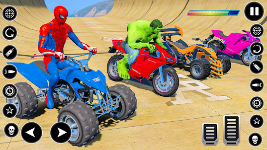 Quad Bike Race Spider Man Game