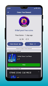 8 Ball Cues - Pool Link Reward