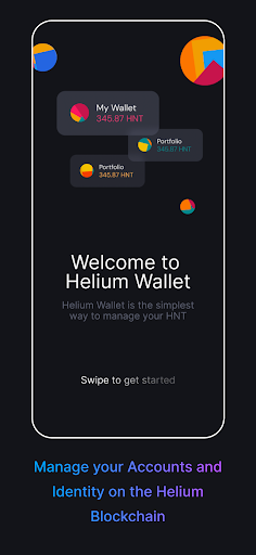 Android application Helium HNT Wallet screenshort