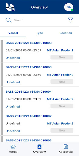 BASSnet Control of Work 2.11 Screen 3