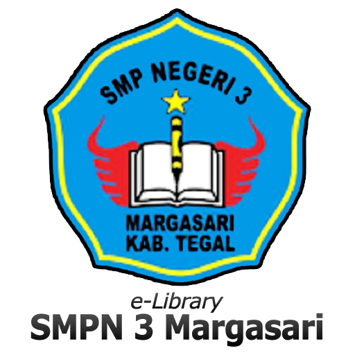 e- Library SMPN 3 Margasari logo