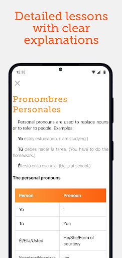 Gramático - Learn Spanish Screen 2