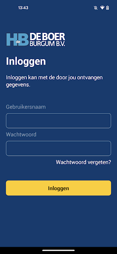 Android application De Boer Burgum screenshort