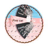 Pink cat GO Keyboard icon