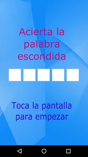 Android application El ahorcado screenshort