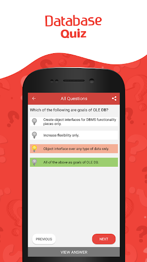 Database Quiz Screen 2