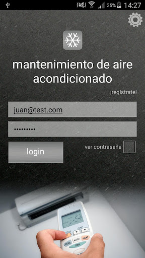 Vista previa de la aplicación