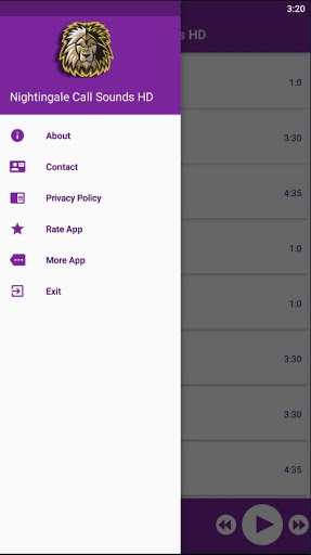 Nightingale Call Sounds HD Screen 3