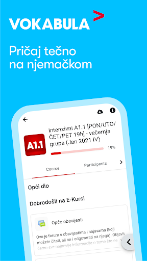 Android application eVokabula – Pričaj njemački screenshort