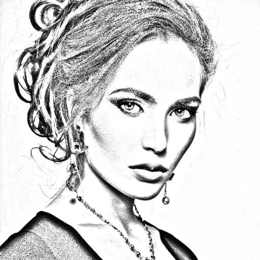 Pencil Photo Sketch Art Editor Logo