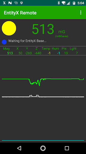 Android application EntityX Remote Sensor screenshort