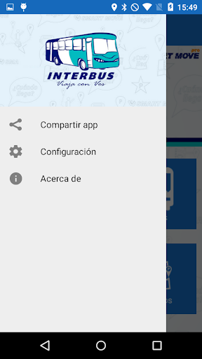 Android application Cuando llega Interbus screenshort