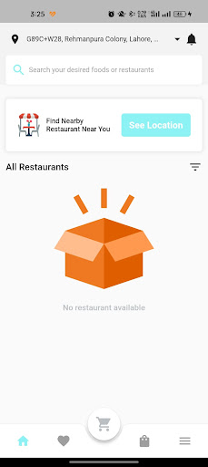 Android application Restora - User screenshort